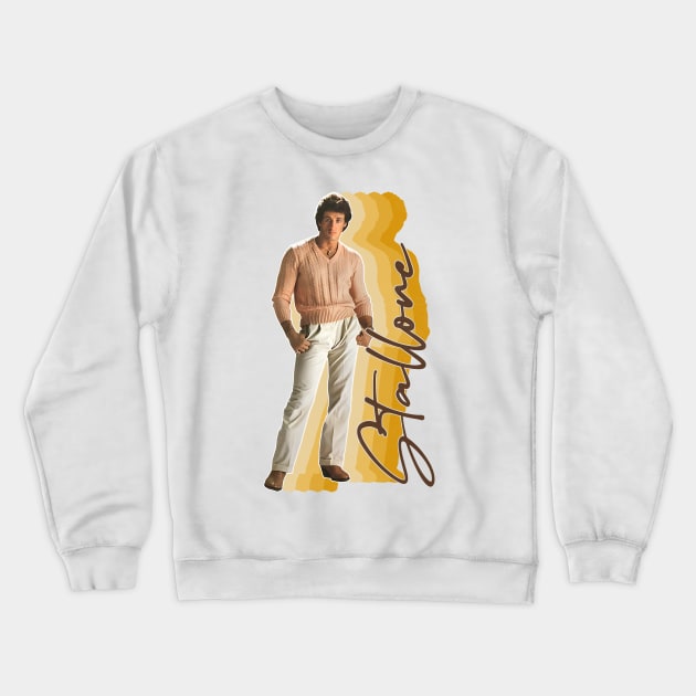 Sylvester Stallone / Retro Fan Design Crewneck Sweatshirt by DankFutura